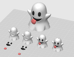 Whisper - cute ghost 3d model