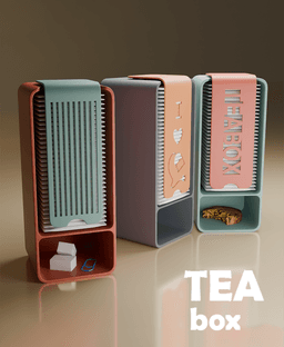Tea box office organizer 3d model
