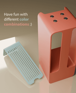 Tea box office organizer 3d model