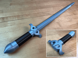 Collapsing Jian with Removable Blade 3d model