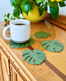 Monstera Coasters - Classic 3d model