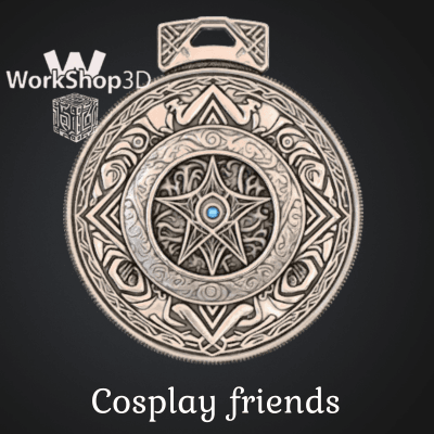 Mystic_Emblem_Medallion_Cosplay_WorkShop3D 3d model
