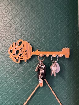 Arabic Caligraphy Key Holder 3d model