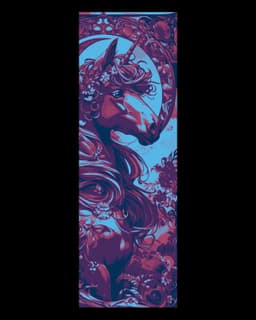 fantasy horse and unicorn Bookmarks 3d model
