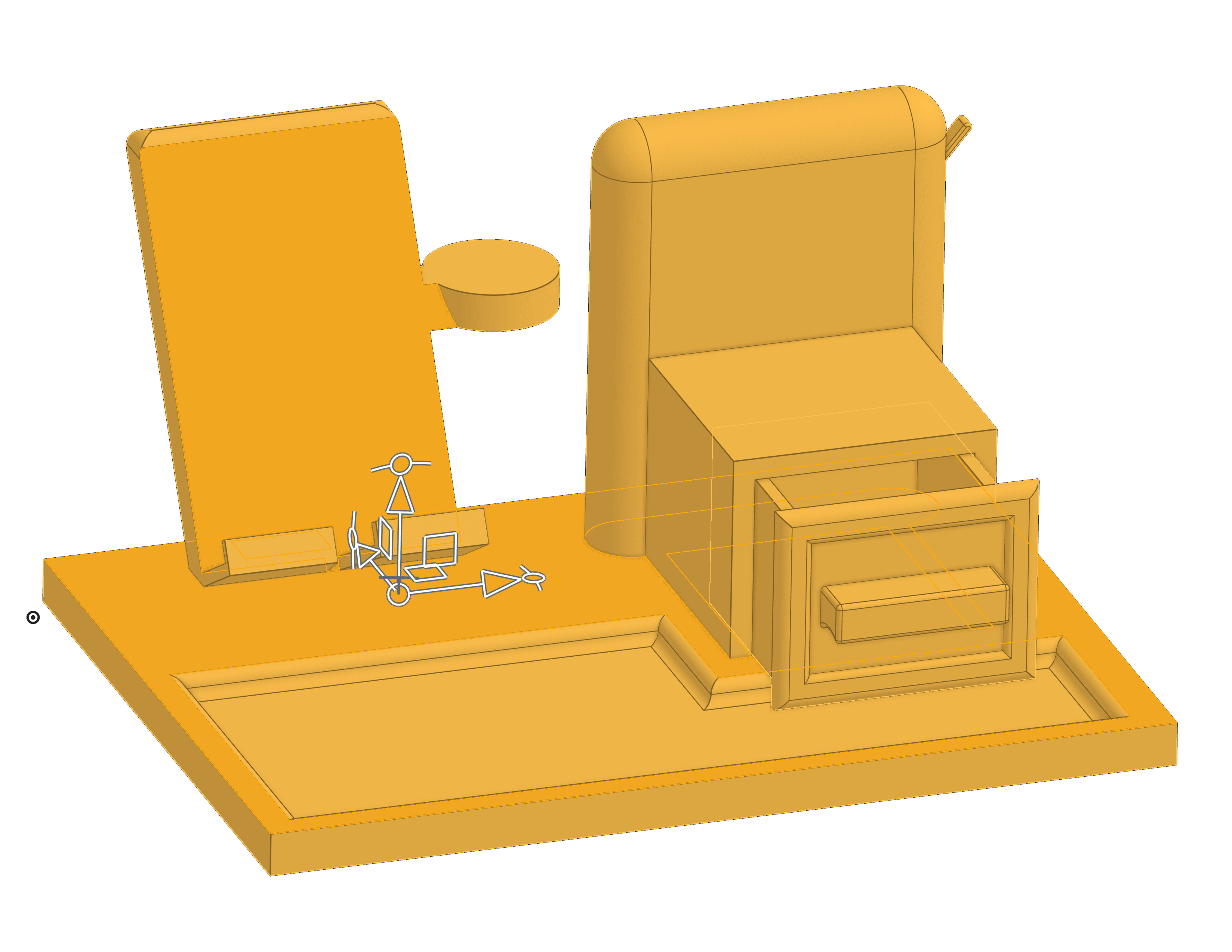 E-Z Desk organizer 3d model