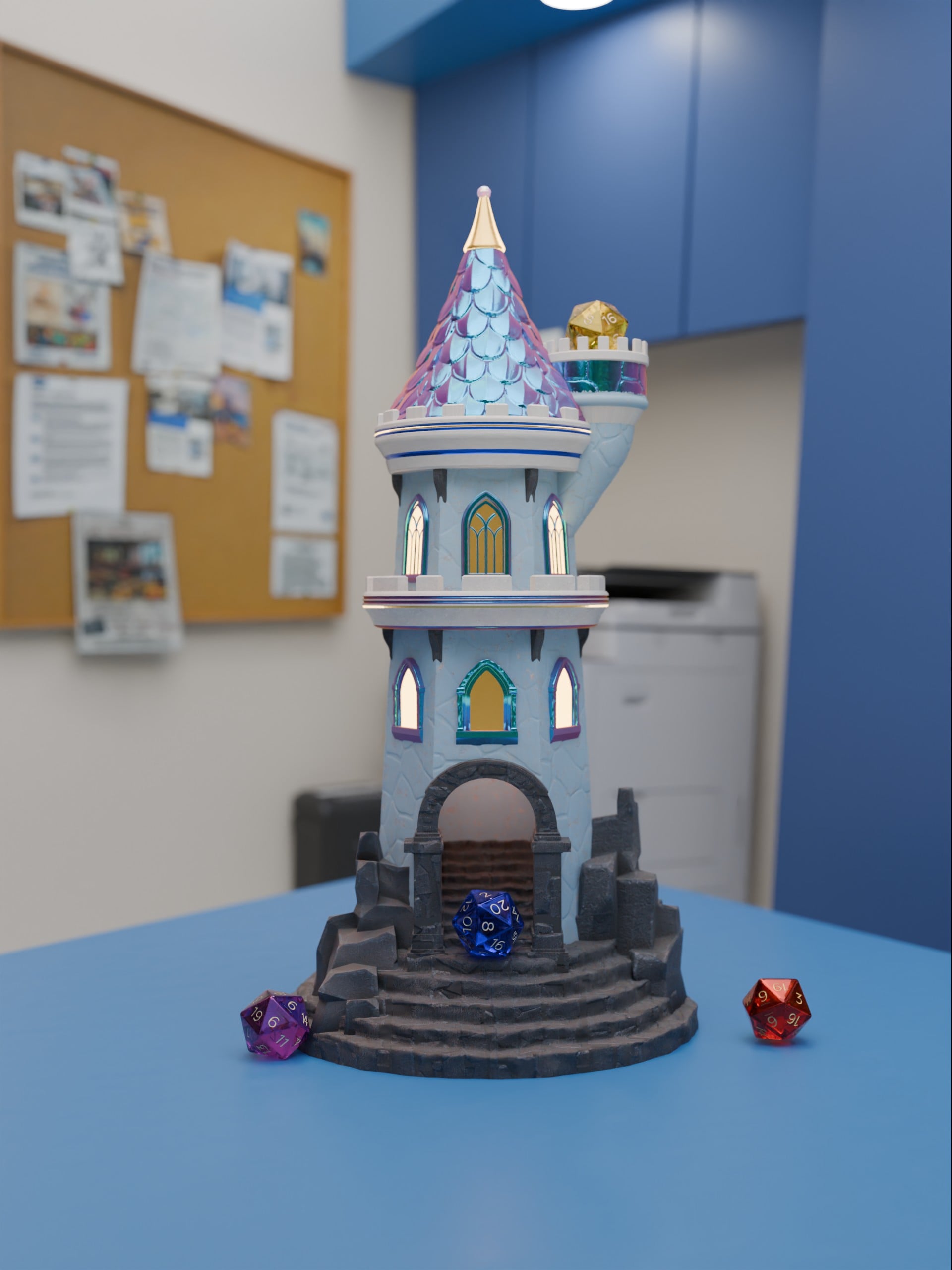 Castle Dice Tower 3d model