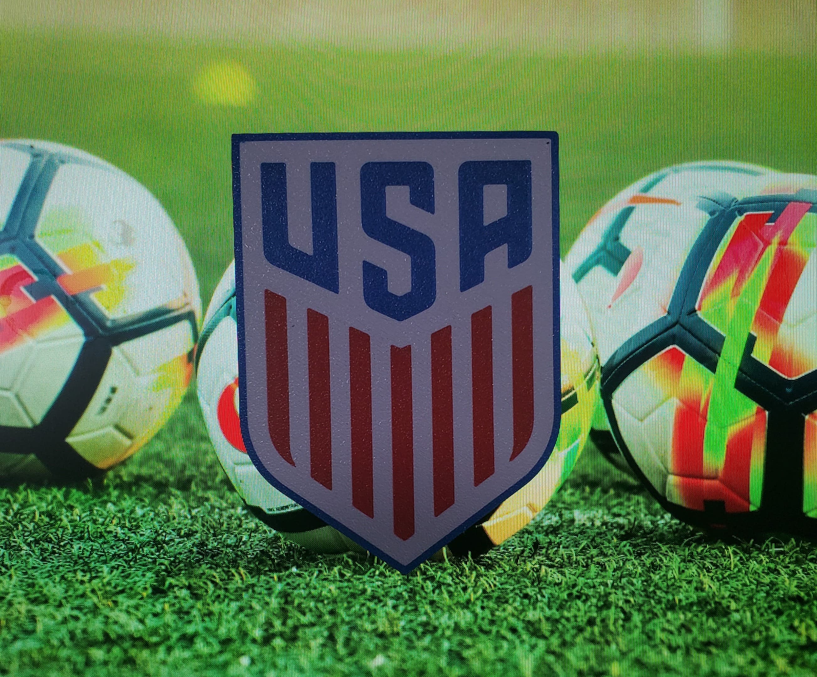 AMS / MMU US National Soccer Team coaster or plaque 3d model