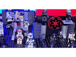 Star Wars Death Star Walls Lego Blocks 3d model