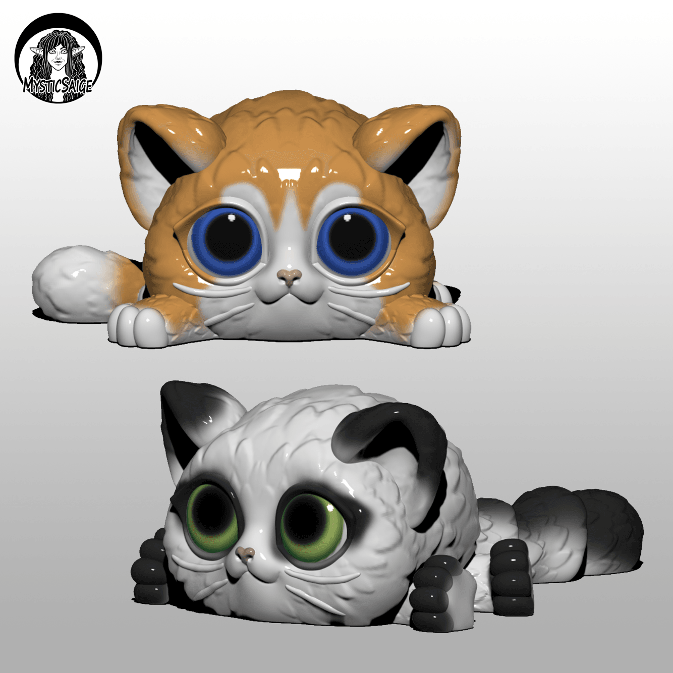 Cat Puffling - Exclusive Model 3d model
