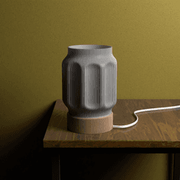 GROOVED LAMP (e27) 3d model