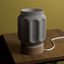 GROOVED LAMP (e27) 3d model