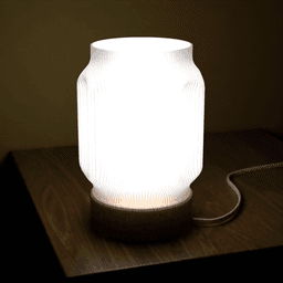 GROOVED LAMP (e27) 3d model