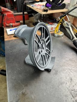 Made with sparkle silver PLA had to scale it down to 96% to fit my print bed but still works a treat! Printed in just under 13 hours
Is it possible to get this as just a headset stand without the cut out for the controller, like the RPF1 desk trinket but with the headset stand on the back
Thanks!! 3d model