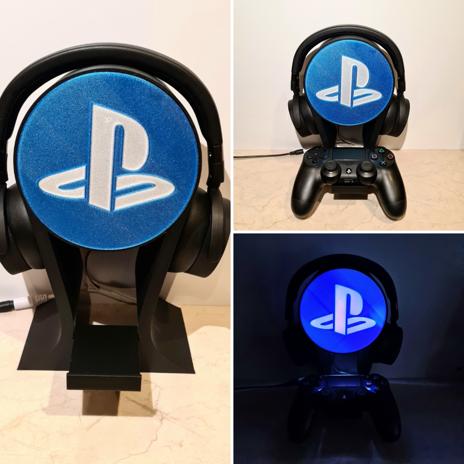 Headset and controller holder 3d model
