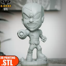 Cyborg Chibi STL for 3D Printing ChibiSTL 3DXM 3d model