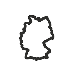 Germany Cookie Cutter STL File - 4 inches 3d model