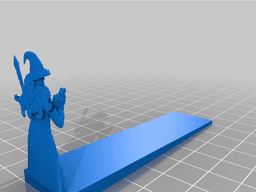 Book marker wizard 3d model