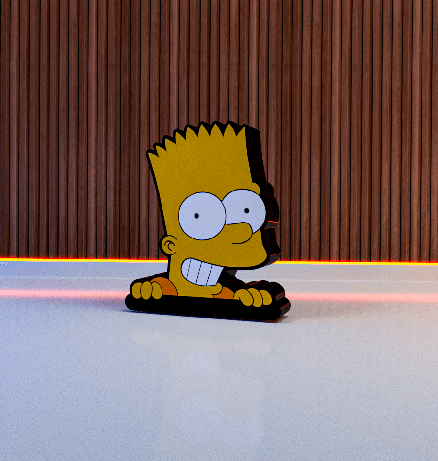 BART SIMPSON - DECOR 3d model