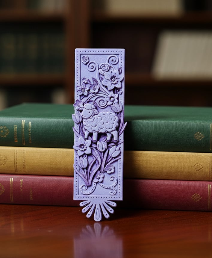 Easter Bookmark - Hueforge - 4 colors 3d model