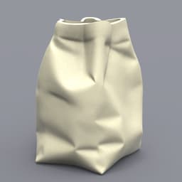 CRUMPLE BAG VASE 3d model