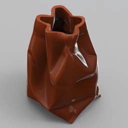 CRUMPLE BAG VASE 3d model