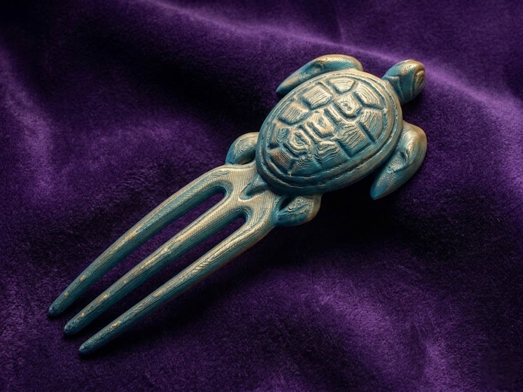 Turtle_Hairpin_002.3mf 3d model