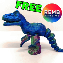 Flexi T-Rex Dinosaur | Articulated Trex NO support 3d model