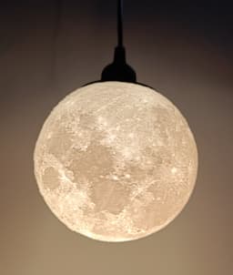 Hybrid Hanging/Desk Moon Lamp 3d model