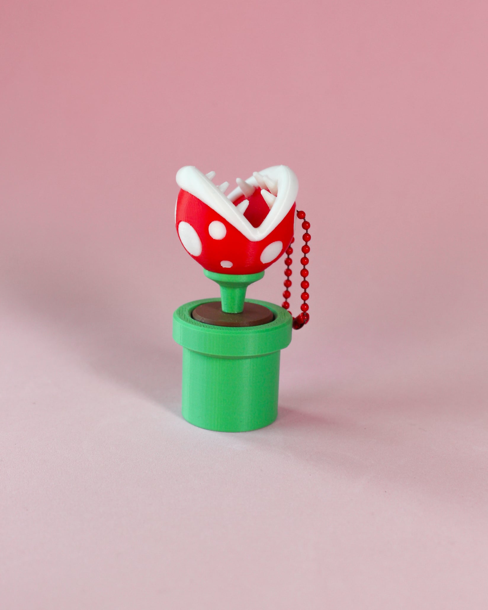 Piranha Plant Fidget Clicker Keychain 3d model