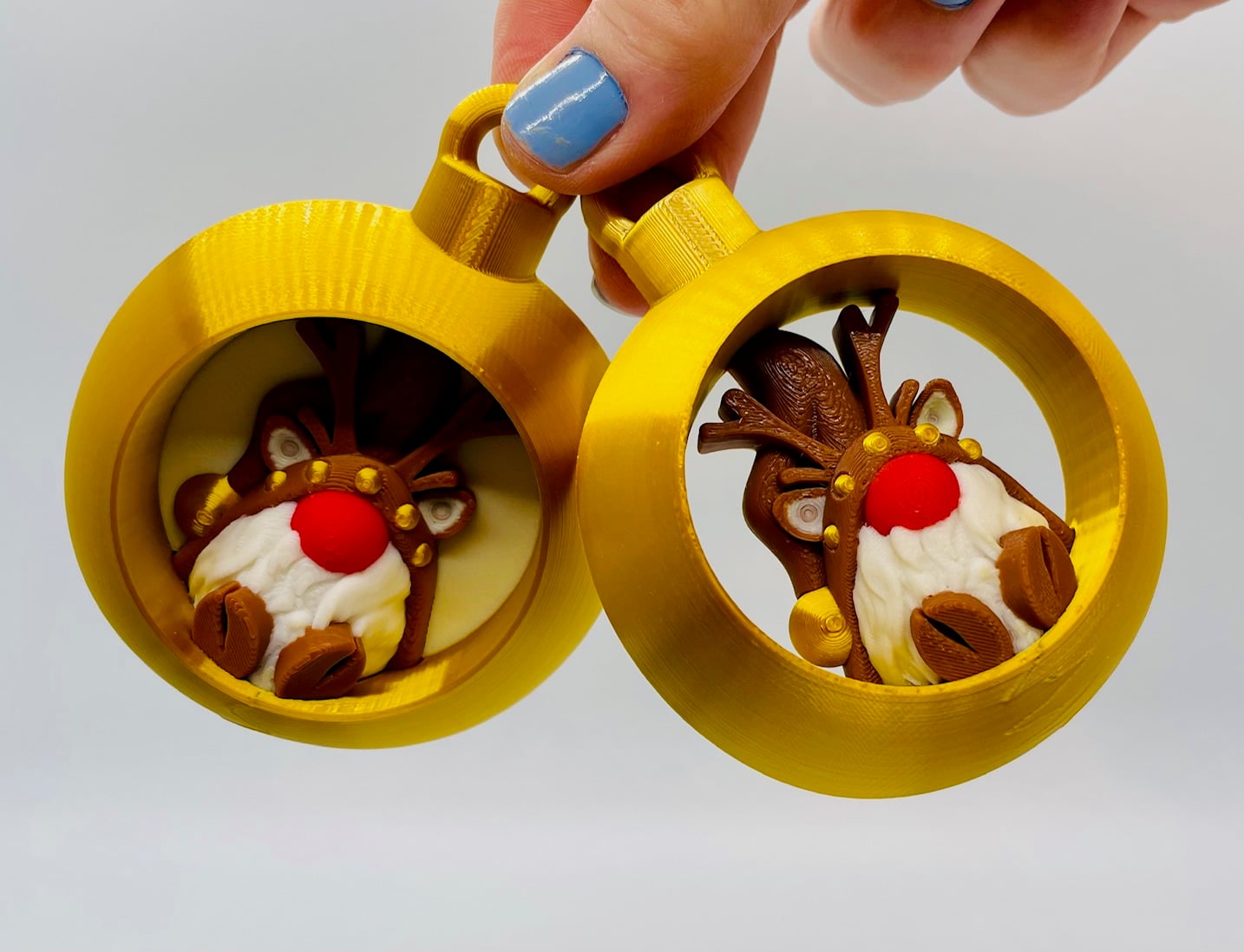 Reindeer Gnome Ornament Set 2024 3d model