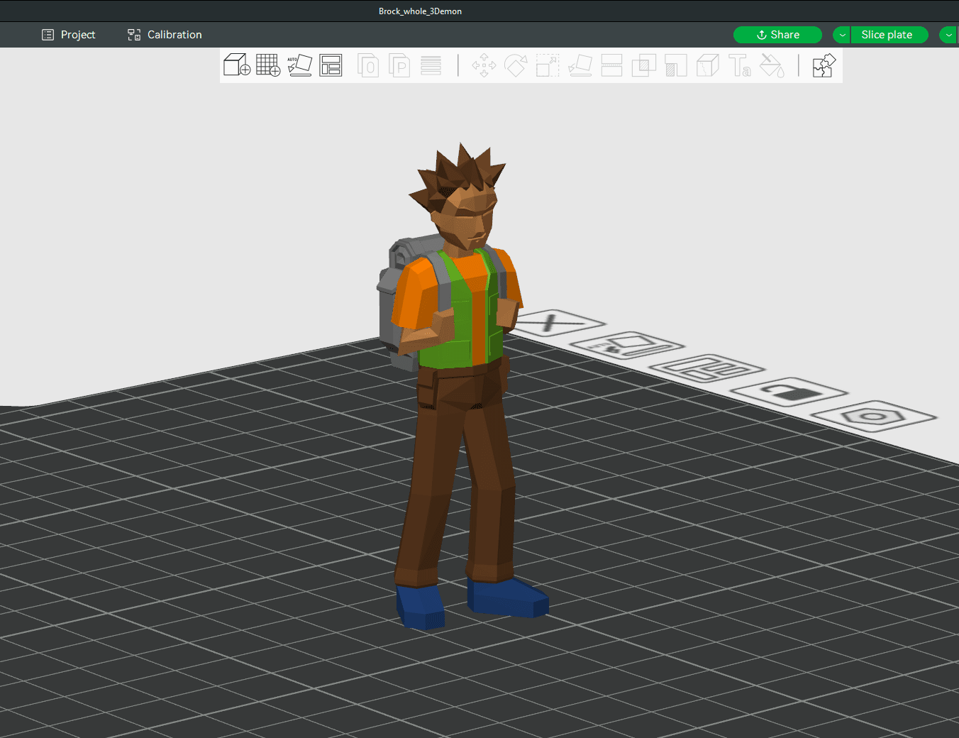 Brock Low Poly from Pokemon 3d model