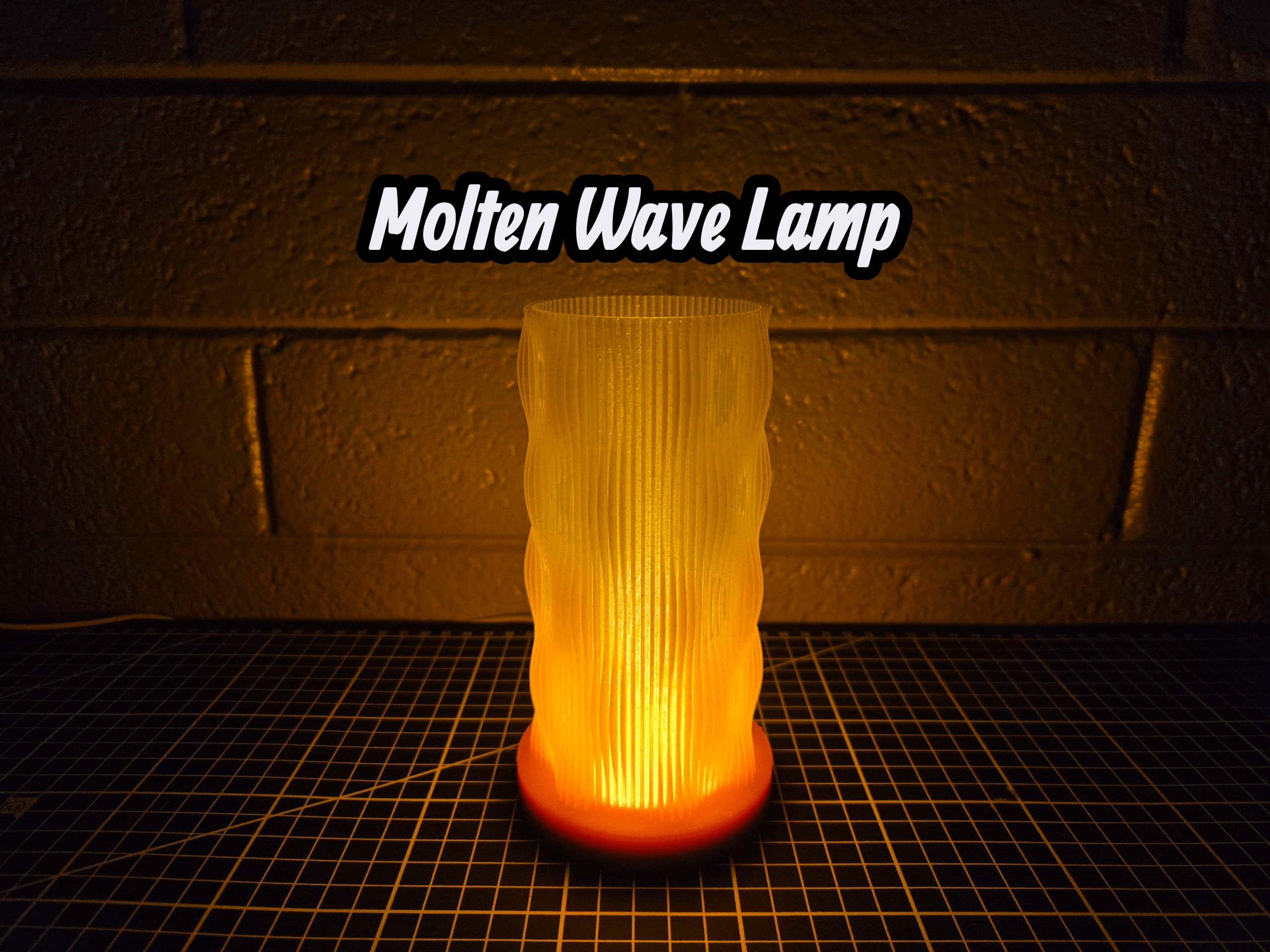 Molten Wave Lamp 3d model