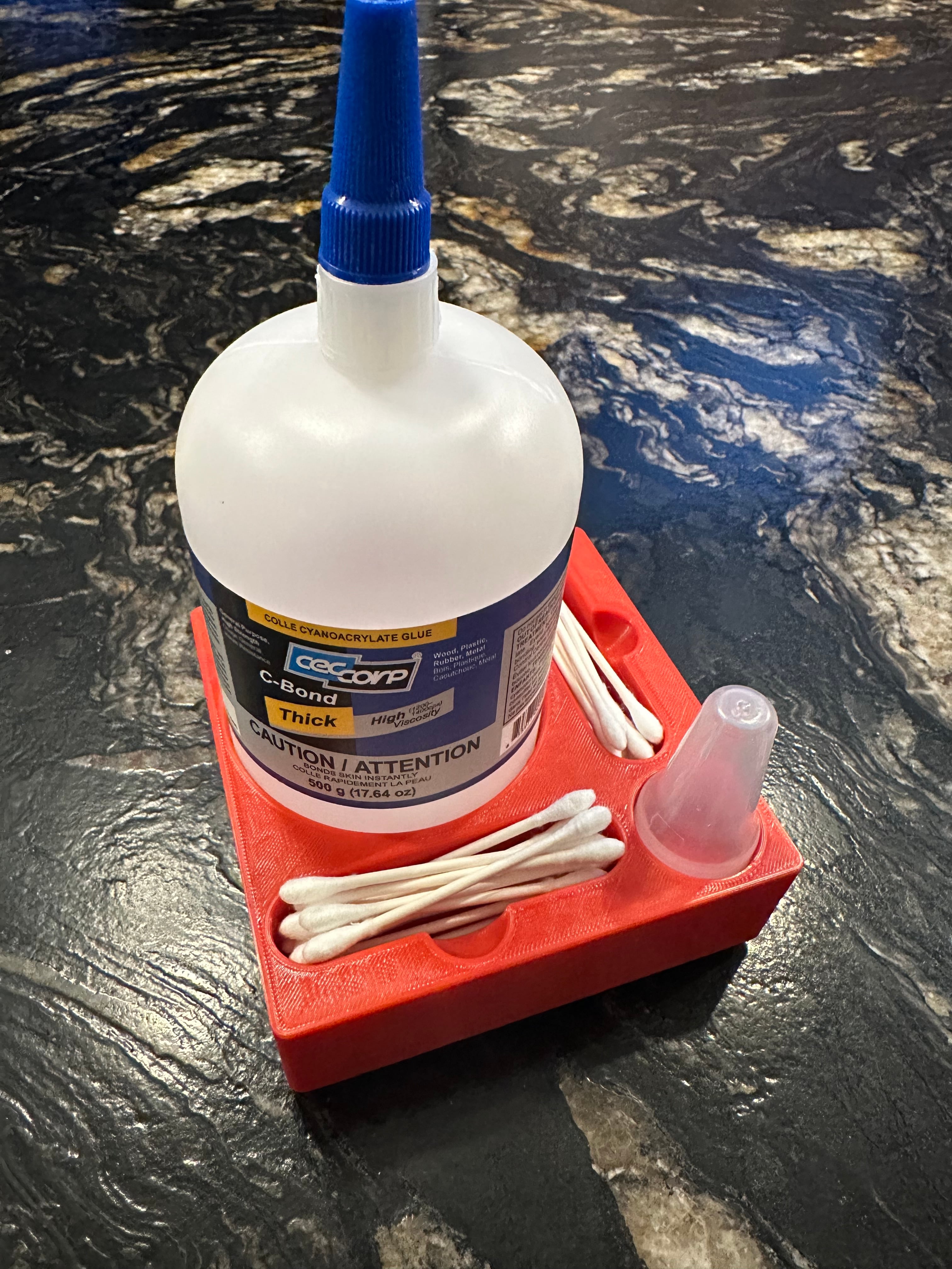 Gridfinity glue bottle holder 3d model