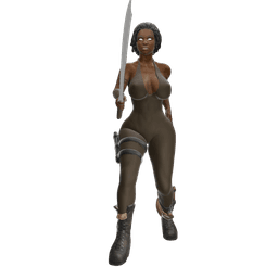 Post Apocalypse Sword Fighter v2 3d model