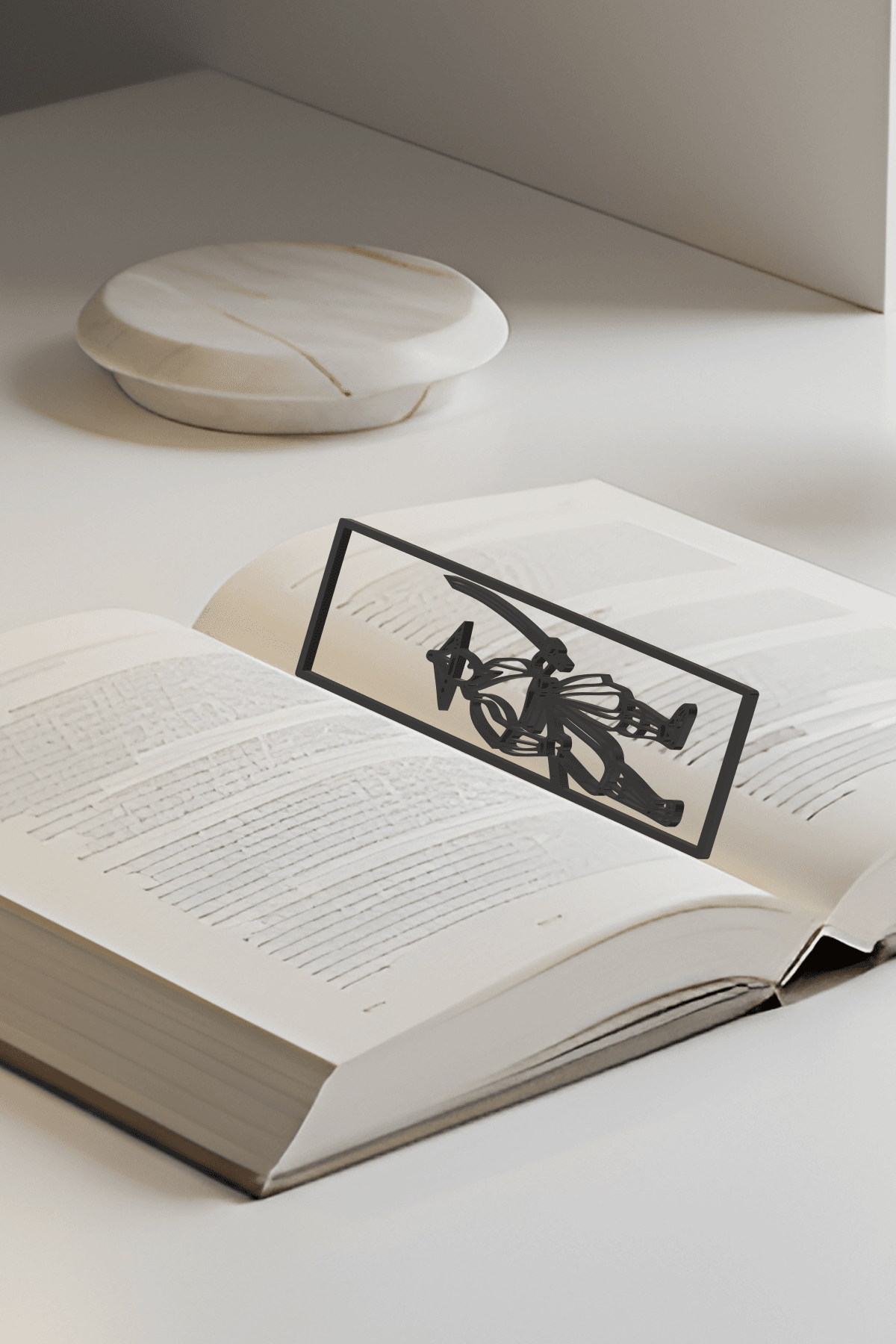 Samurai Bookmark, Gift Idea 3d model