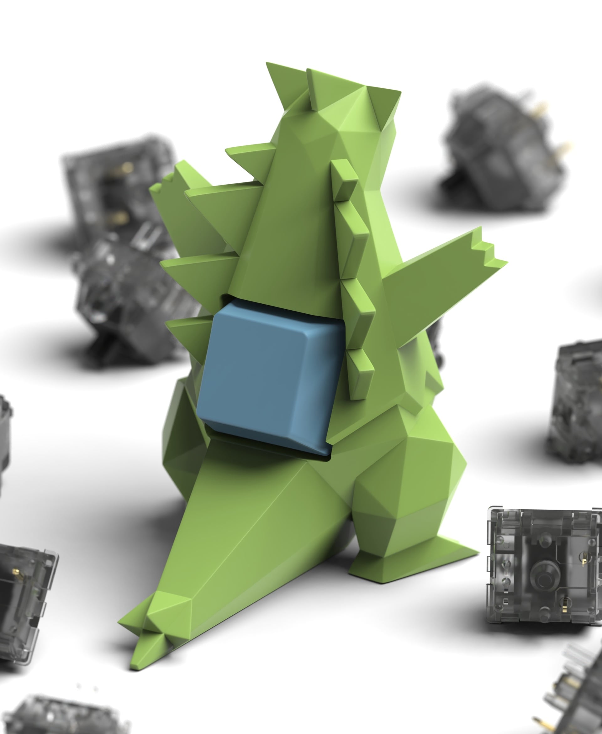 Tyranitar - Keyboard clicker 3d model