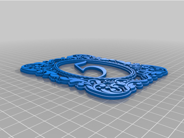 Wedding Table Numbers 3d model