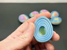 R7 Gyro Egg Fidget | Layered Shell Fidget Toy with Hidden Cavity | R7Makers 3d model