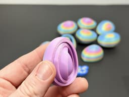 R7 Gyro Egg Fidget | Layered Shell Fidget Toy with Hidden Cavity | R7Makers 3d model