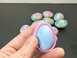 R7 Gyro Egg Fidget | Layered Shell Fidget Toy with Hidden Cavity | R7Makers 3d model