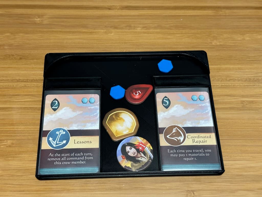 Sleeving Gods character board storage redesign 3d model