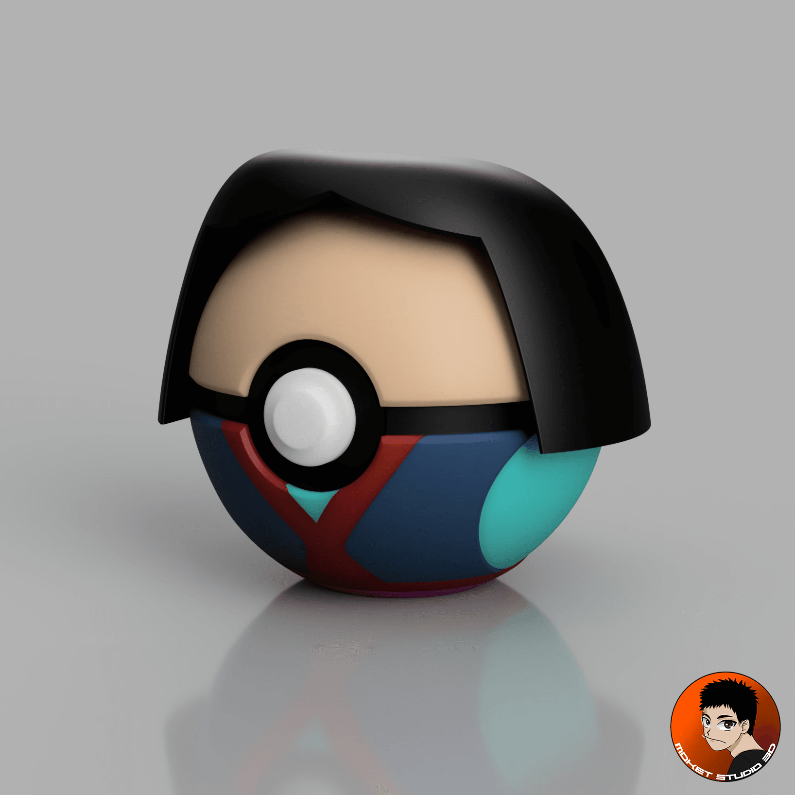 Mulan Pokeball 3d model