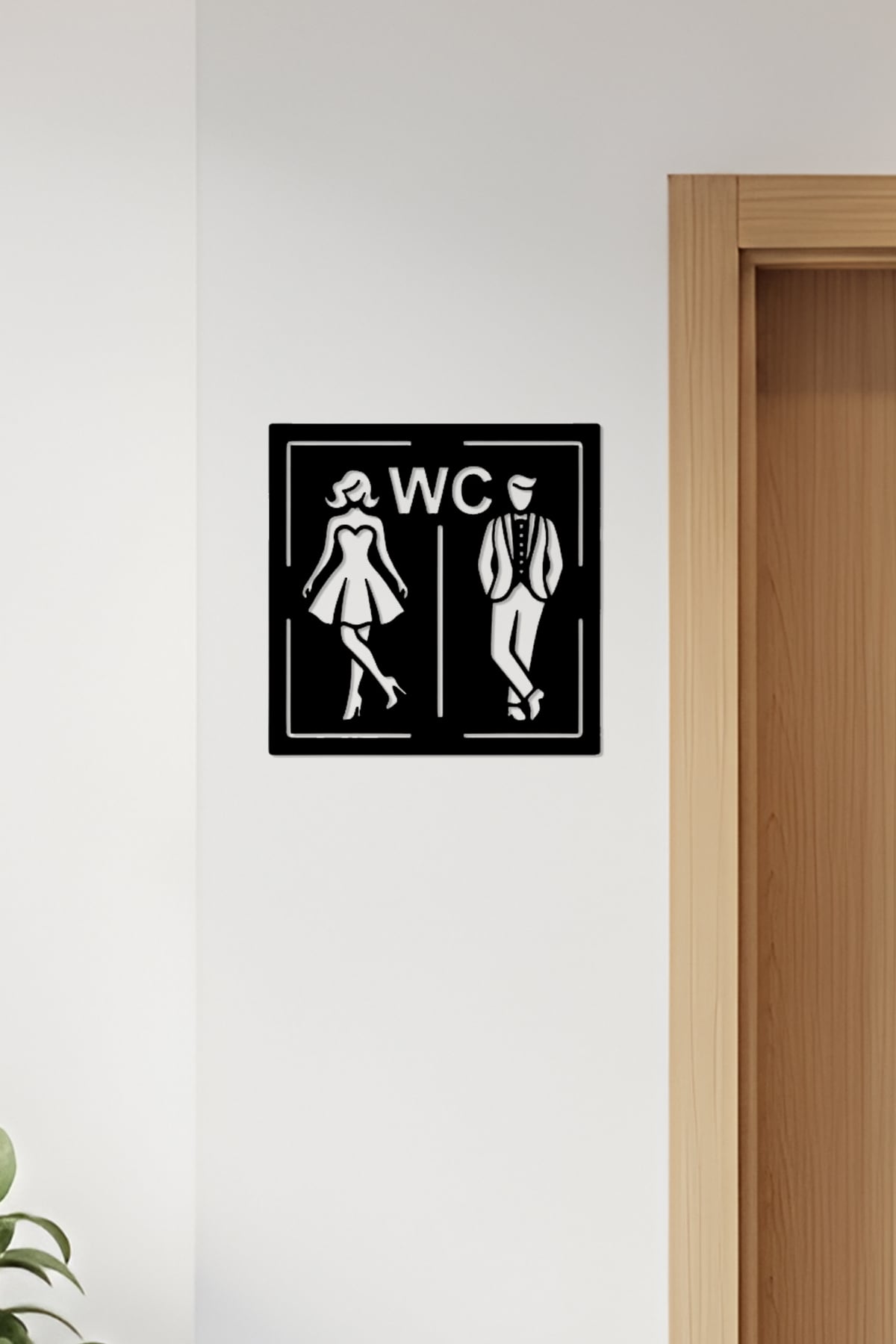 WC, Toilet Sign, Restroom 3d model
