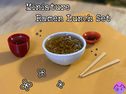 Miniature Ramen Lunch Set 3d model
