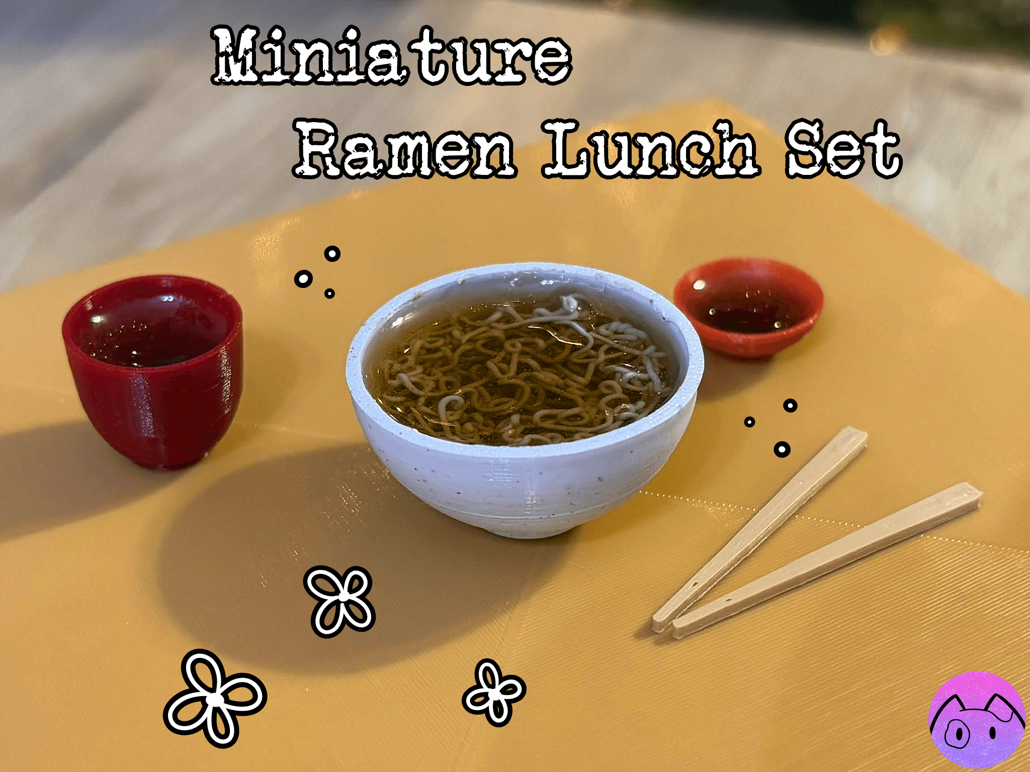 Miniature Ramen Lunch Set 3d model