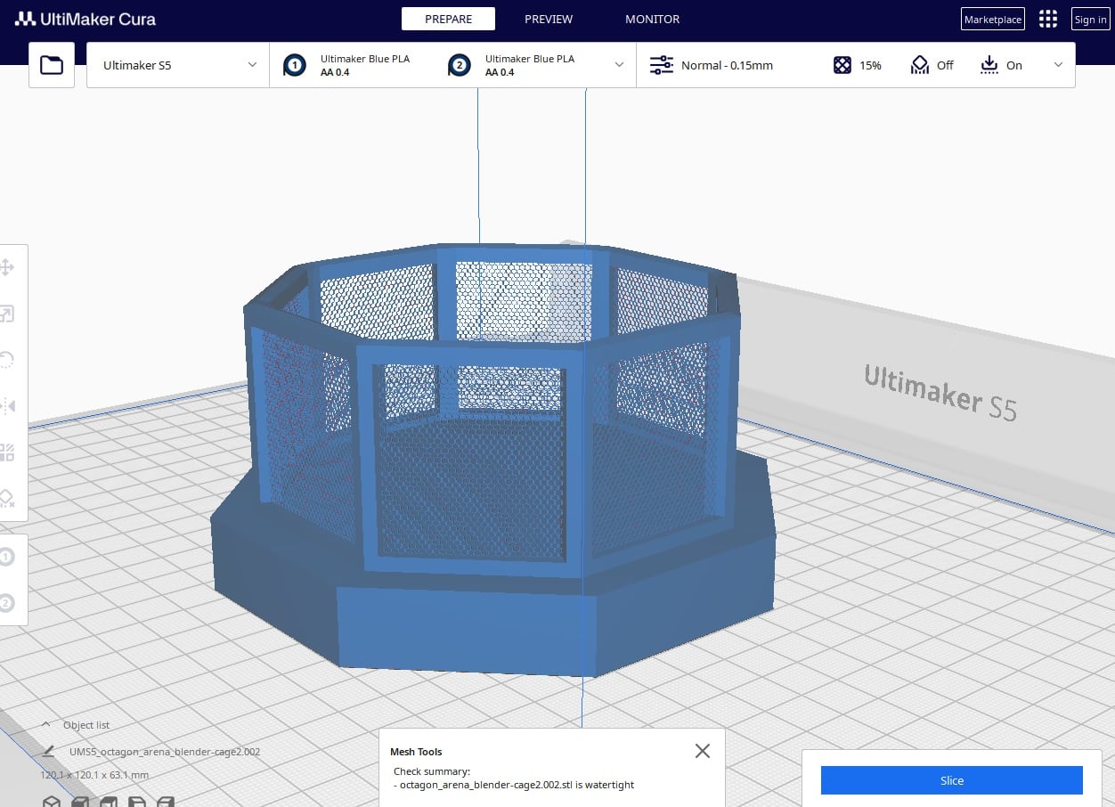 UFC Octagon Arena 3d model