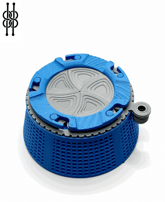 Mechanical Iris Container v1 3d model