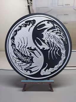Twin Scorpions Yin Yang 3d model