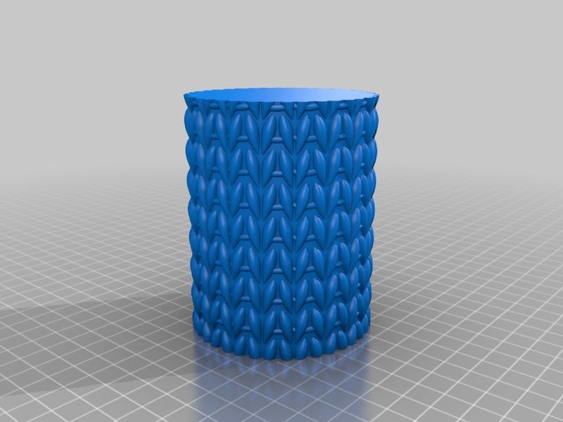 Knitted Pot 3d model