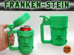 Franken-Stein Flip Top Can Coozie 3d model